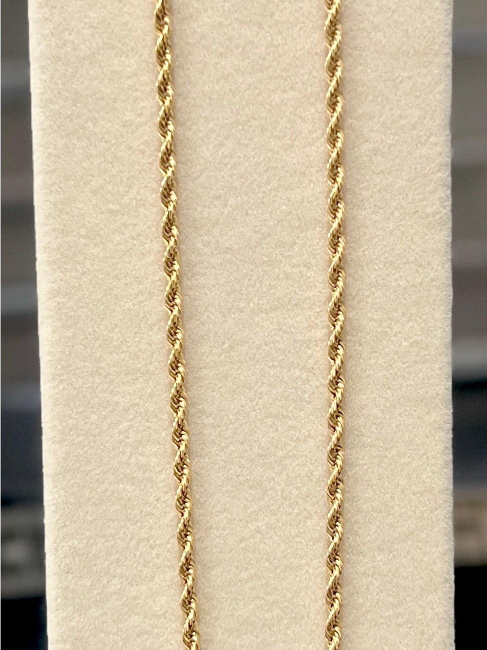 14K Solid Gold Rope Chain Necklace for Women/Men | 20in | 2.5mm | 11g - Picture 5 of 10